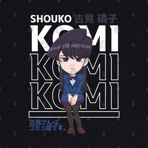 Shouko Komi Chibi by TeeTowArt